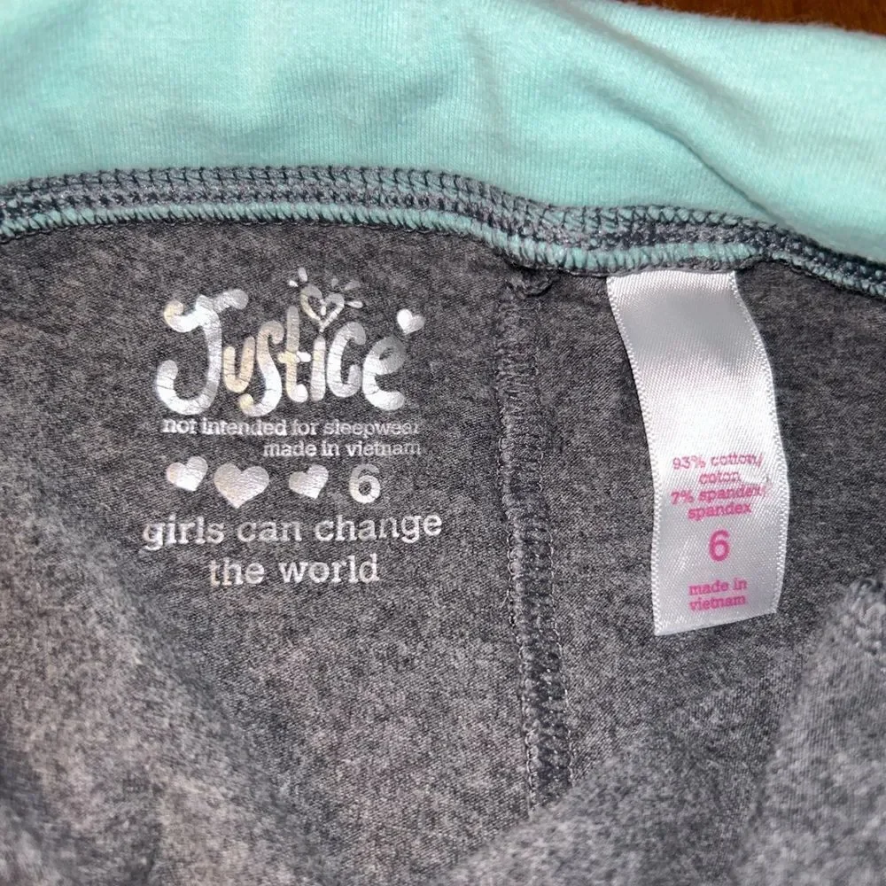 Justice bling leggings size 6